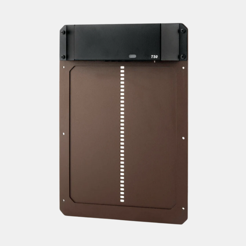 Porte De Poulailler Automatique Avec Capteur De Lumière Et Résistance Aux Intempéries Animal door Electro Paris Marron