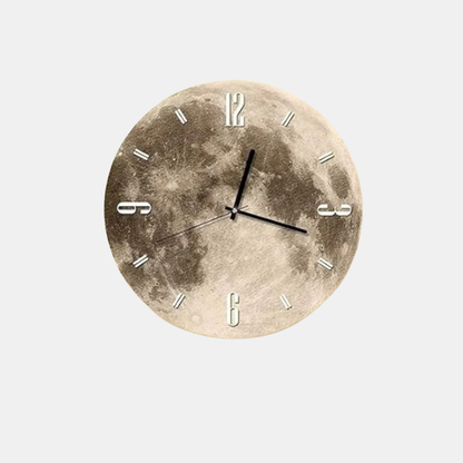 Horloge Murale – Disque Lunaire Décoratif Silencieux Et Raffiné Wall clock Electro Paris Beige