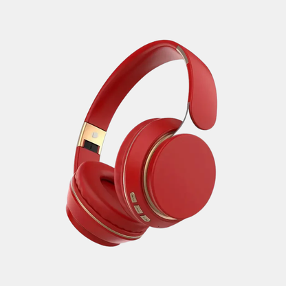 Casque Audio Sans Fil Bluetooth Avec Son Cristallin Et Confort Ergonomique Headphone Electro Paris Rouge