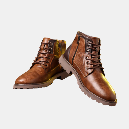 Bottines En Cuir Pour Homme Avec Fermeture Éclair Et Style Moderne Pour Tenues Quotidiennes Élégantes Boots Electro Paris Brun 39