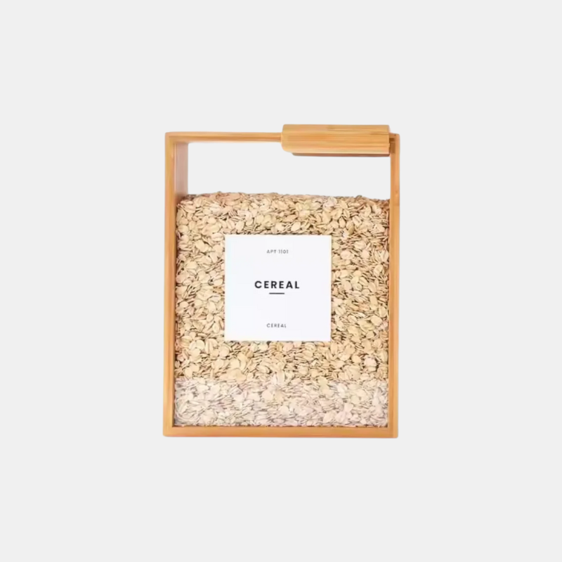 Beholder – Boîte De Rangement Hermétique En Bambou Et Acrylique Transparent Food Containers Electro Paris Transparent