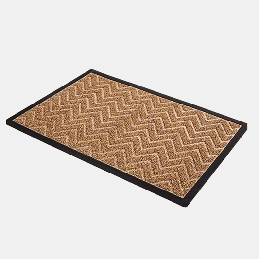 Paillasson En Caoutchouc Antidérapant Résistant À L’Usure Pour Maison Et Commerce Rugs Electro Paris Marron clair