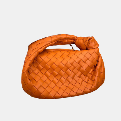 Sac à Main Élégant en Cuir Véritable pour Femmes - Style Italien Classique Handbags Electro Paris Orange