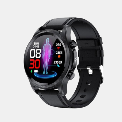 Montre Connectée Avec Surveillance De La Glycémie, Fréquence Cardiaque, Oxymètre Et Activité Quotidienne Smartwatch Electro Paris Noir