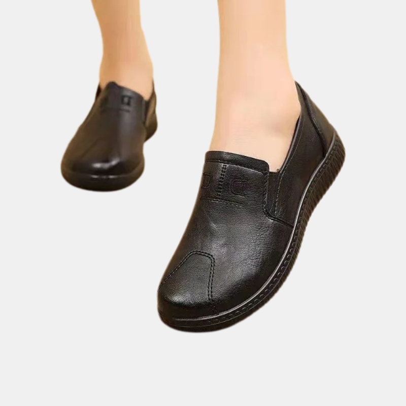Chaussures Orthopédiques En Cuir Véritable Pour Pieds Sensibles Avec Semelle Antidérapante Et Confort Optimal Shoes for Women Electro Paris Noir 35