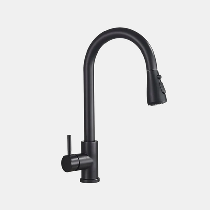 Robinet De Cuisine Extensible En Acier Inoxydable Avec Douchette Flexible Et Mitigeur Intégré Kitchen Accessories Electro Paris Noir