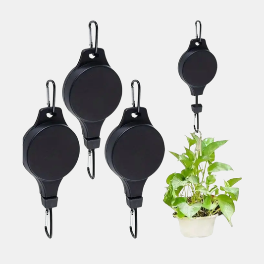 Système De Suspension Pour Plantes Avec Poulie Réglable Pour Un Entretien Simple Et Accessible Garden & DIY Electro Paris Noir 4 Pièces
