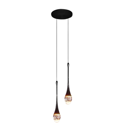 Lampe Suspendue En Verre Cristal Moderne Pour Ambiances Élégantes Et Intérieurs Contemporains Ceiling Light Fixtures Electro Paris Lampe double noire