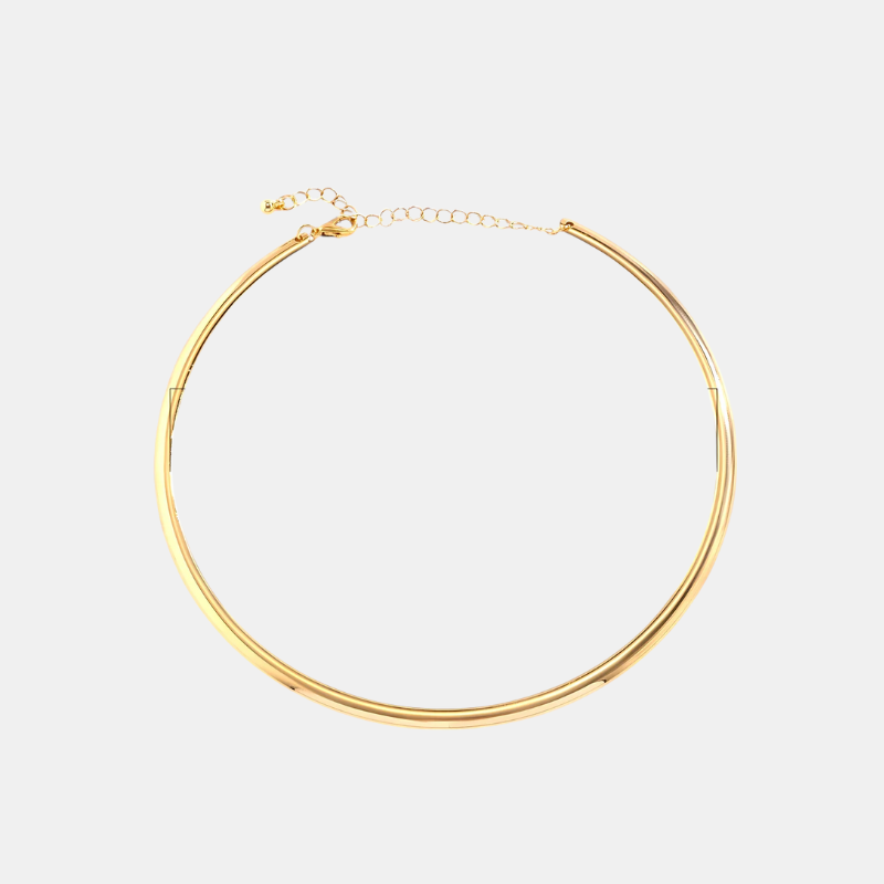 Collier Choker Doré Élégant Pour Femme Avec Style Raffiné Et Polyvalence Pour Toutes Occasions Jewelry Necklace Round Electro Paris Or
