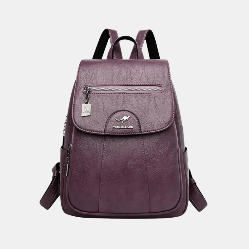 Sac à Dos Vintage En Cuir Pour Femme – Élégant, Confortable Et Idéal Pour Voyager Backpack Women Electro Paris Violet