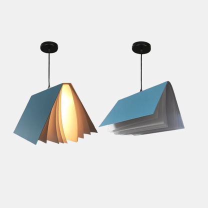 Suspension Livre Volant en Métal et PVC – Luminaire Suspendu Moderne Lumière Ceiling Light Electro Paris