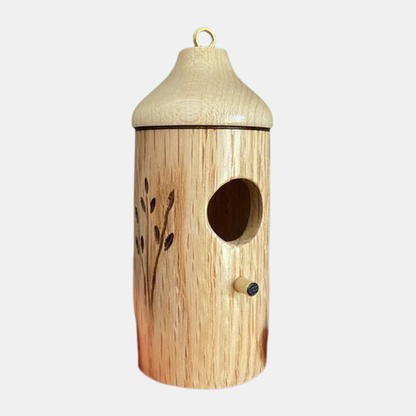 Nichoir En Bois Naturel Pour Colibris Avec Entrée Ajustée Et Perchoir Bird house Electro Paris A