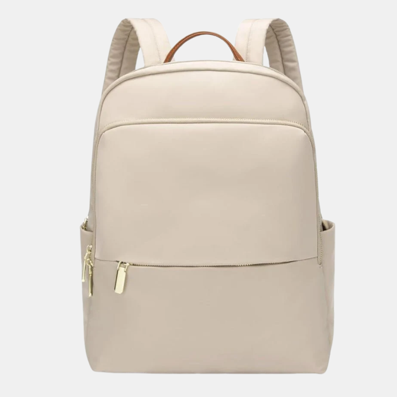 Sac À Dos Imperméable Multifonction Pour Femme Avec Compartiment Ordinateur Black Friday Deal Backpack Women Electro Paris Beige
