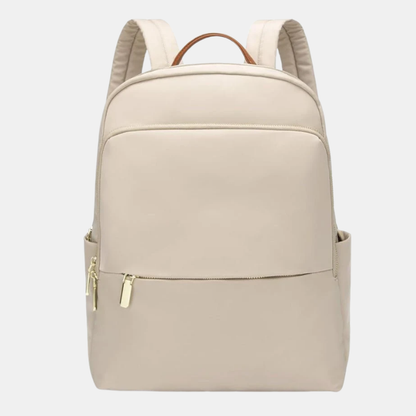 Sac À Dos Imperméable Multifonction Pour Femme Avec Compartiment Ordinateur Black Friday Deal Backpack Women Electro Paris Beige