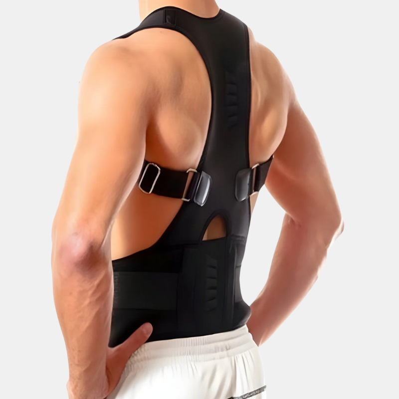 Correcteur de Posture Réglable Pour Homme et Femme – Soutien Ergonomique Pour Dos et Épaules Posture corrector Electro Paris Noir S (taille: 60-75 cm)