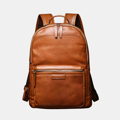 Sac à Dos Luxe En Cuir Pour Laptop 16 Pouces – Élégant, Spacieux et Confortable Pour Travail et Voyage Backpack Women Electro Paris Marron