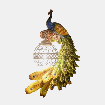 Applique Murale Paon Élégant – Lampe Murale Cristal Lumière en Résine Sculptée Wall Lights Electro Paris Coloré - Droite 110V-120V For US/CA