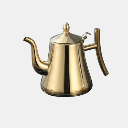 Bouilloire En Acier Inoxydable Compatible Induction Avec Filtre Intégré Stovetop Kettles Electro Paris Or