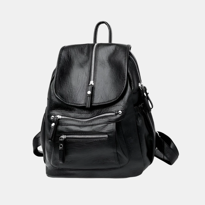 Sac à Dos En Cuir Vintage Pour Femmes – Élégant, Confortable et Spacieux Pour Tous Les Jours Backpack Women Electro Paris Noir