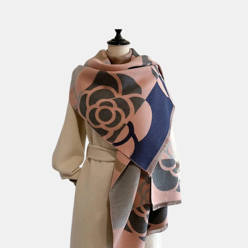 Écharpe En Cachemire Imprimée Réversible – Élégance Et Chaleur Black Friday Deal Scarfs Electro Paris Rosa