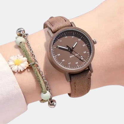 Minimalistisch Dameshorloge Met Tijdloos Design En Comfort Voor Dagelijks Gebruik Watches Electro Paris Marron