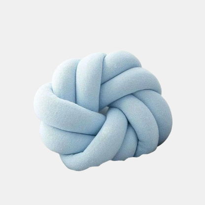 Coussin Nœud Décoratif En Coton Pour Intérieurs Modernes Et Confort Accru Pillow Electro Paris Bleu clair