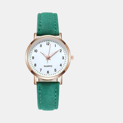 Élégante Montre Quartz Minimaliste Pour Femmes Avec Design Raffiné Et Confort Quotidien Watches Electro Paris Vert