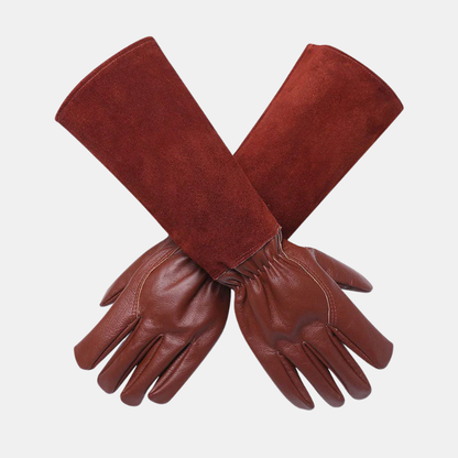 Gants De Jardinage Multifonctionnels Antidérapants Avec Protection Renforcée Et Poignet Élastique Ajustable Gloves Electro Paris Marron S