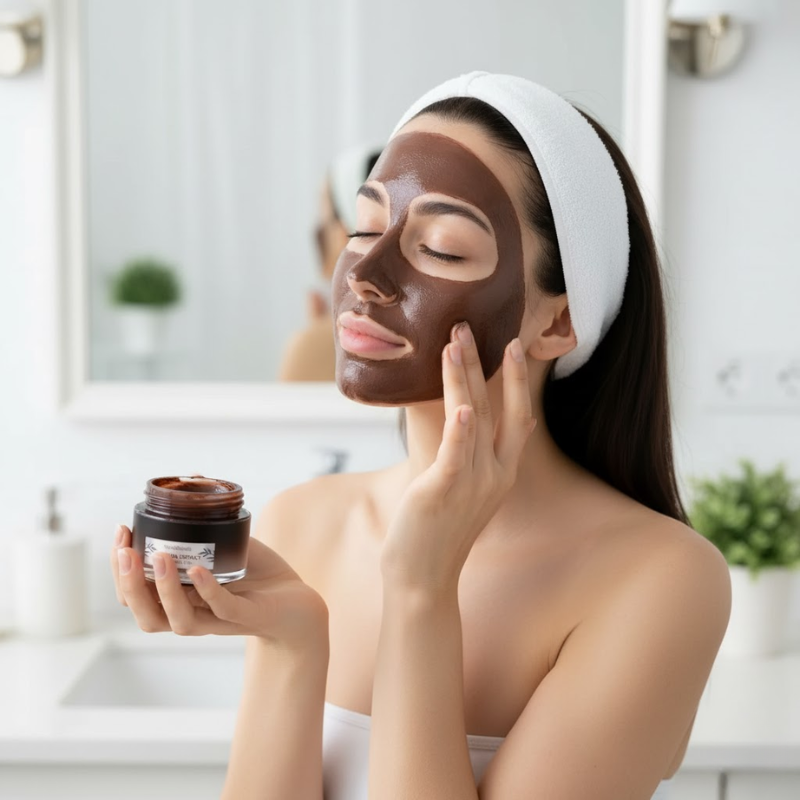 Masque Visage Purifiant Au Thé Noir Pour Tous Types De Peau Et Peau Lisse Et Radieuse Face mask Electro Paris