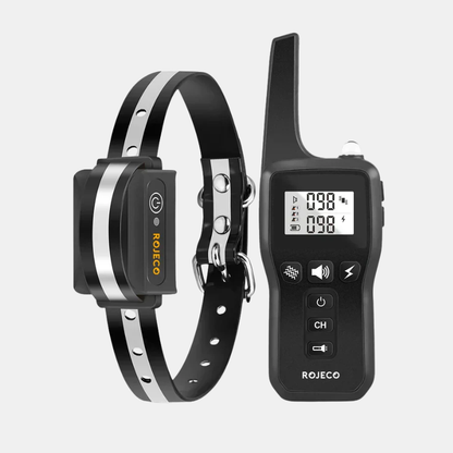 Collier Dressage Chien Électrique Avec Portée 1000m Et Modes Multiples Pet collar Electro Paris Noir 1 Col