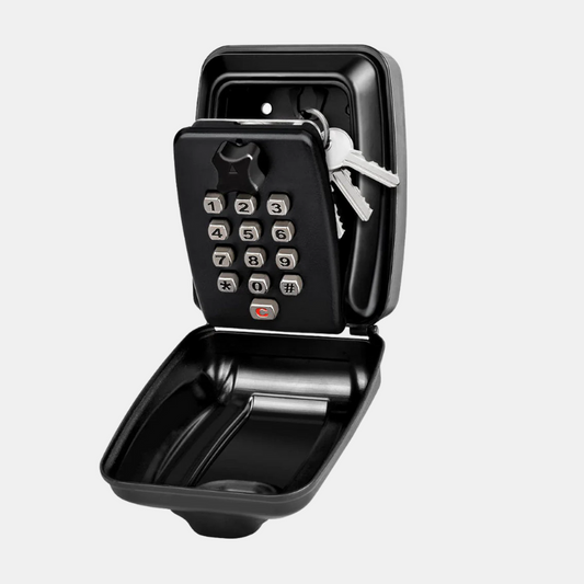 Boîte de Rangement pour Clés Extérieure Sécurisée et Résistante aux Intempéries – Accès Fiable pour Maison, Location et Famille Key guard Electro Paris Noir