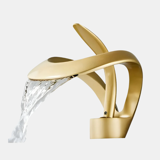 Lavabo De Salle De Bain Robinet Minimaliste En Laiton Pour Intérieurs Contemporains Kitchen faucet Electro Paris Or