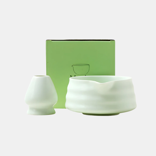 Ensemble Matcha Keramik Traditionnel Pour Cérémonie De Thé Japonaise Authentique Matcha maker Electro Paris Vert Bol