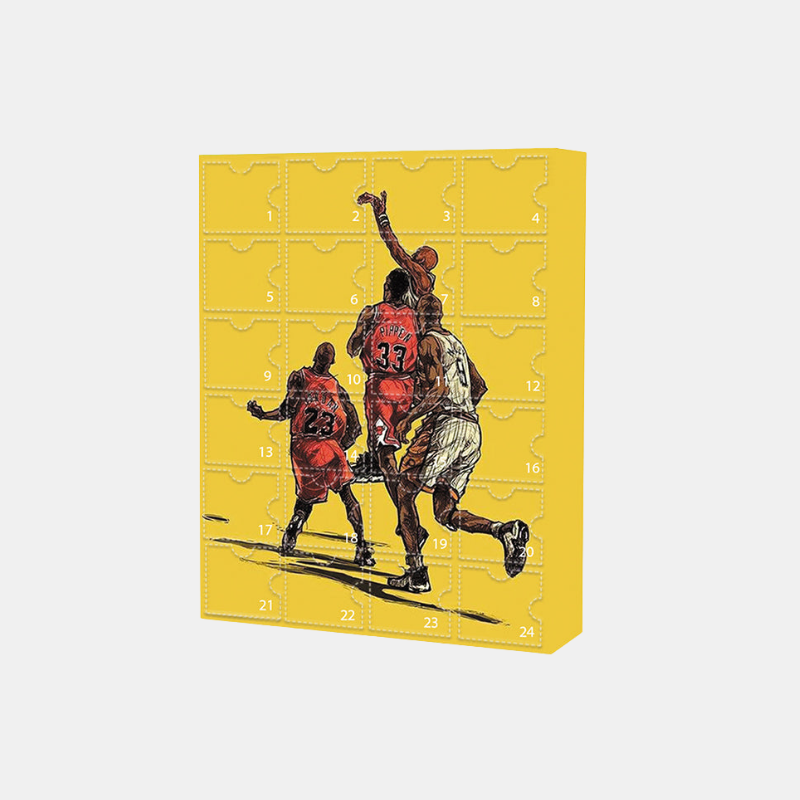 Calendrier De L’Avent Inspiré Du Basketball Pour Une Attente Festive Et Passionnée Advent calendar Electro Paris Jaune