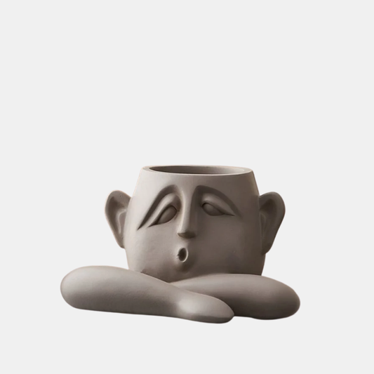 Sculpture Décorative Moderne Pour Salon Avec Trois Vases En Forme De Visage Pour Une Ambiance Artistique Et Contemporaine Sculpture Electro Paris Tête de pose | 11cm