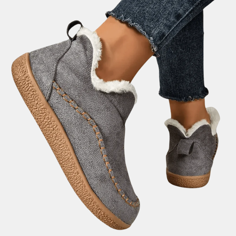 Bottes Pour Femmes Ergonomiques Et Confortables Avec Semelle Antidérapante Et Doublure Chaude Women's Shoes Electro Paris Gris 36