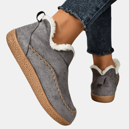Bottes Pour Femmes Ergonomiques Et Confortables Avec Semelle Antidérapante Et Doublure Chaude Women's Shoes Electro Paris Gris 36