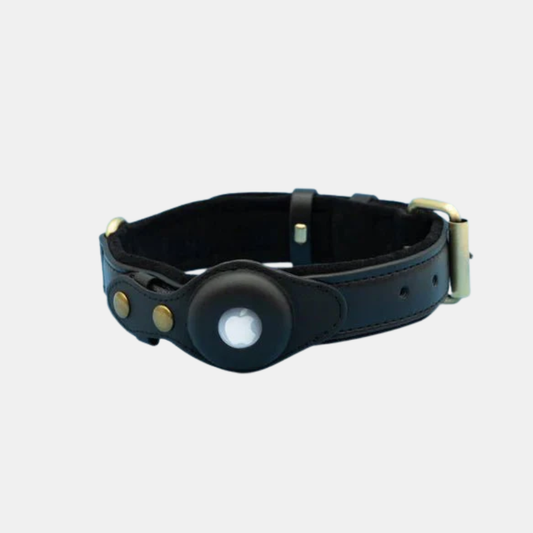 Collier de Chien – Suivi Facile avec AirTag pour la Sécurité et le Confort Premium AirTag Dog Collar Electro Paris Noir S