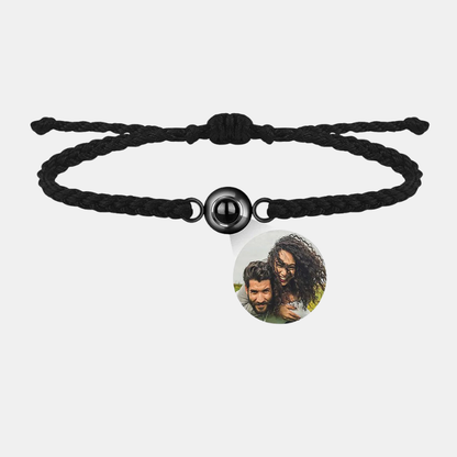 Bracelet Photo Personnalisé Avec Gravure Unique Pour Garder Vos Souvenirs À Votre Poignet Bracelets Electro Paris Noir / Noir