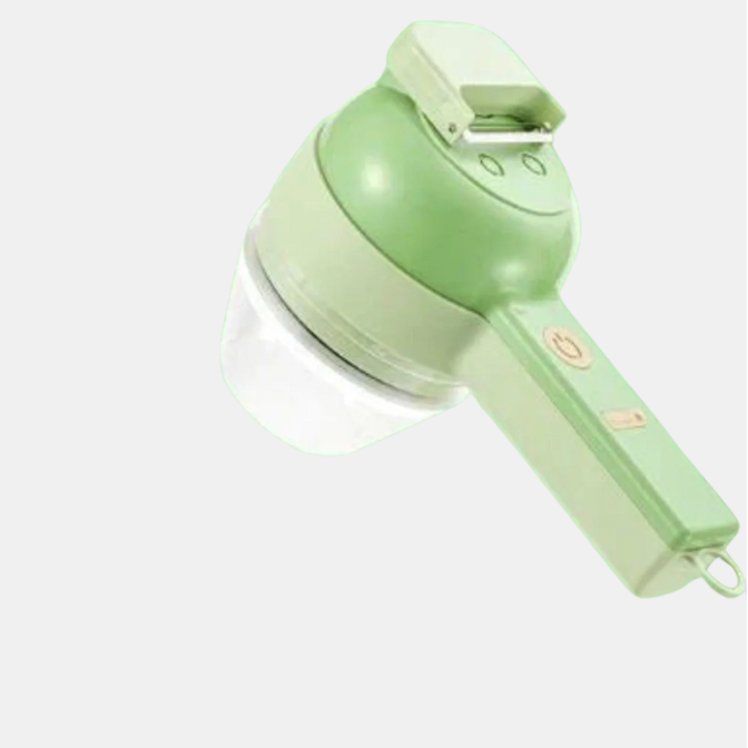 Hachoir Multifonctionnel 4-en-1 Électrique Avec Coupe-Légumes, Râpe, Hachoir À Viande Et Brosse De Nettoyage Food processor Electro Paris Vert