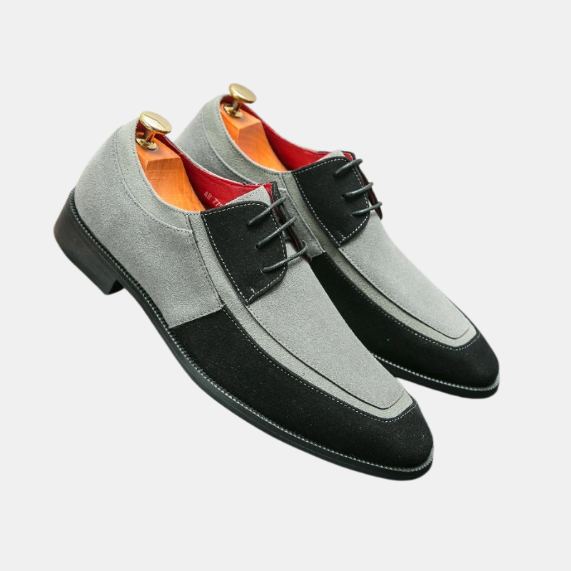 Chaussures Habillées En Daim Classiques Pour Un Style Élégant Et Polyvalent Men Shoes Electro Paris Gris 40