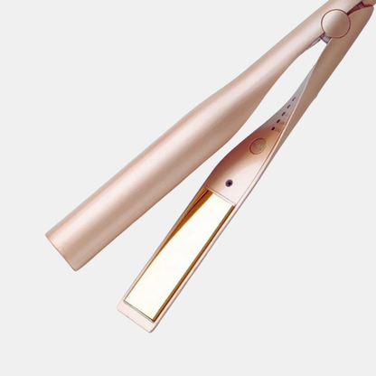 Styler Cheveux 2-en-1 Pour Boucles Ou Lissage Professionnel Sans Dommages Pour Tous Types De Cheveux Hair styling tool Electro Paris Rosa Or