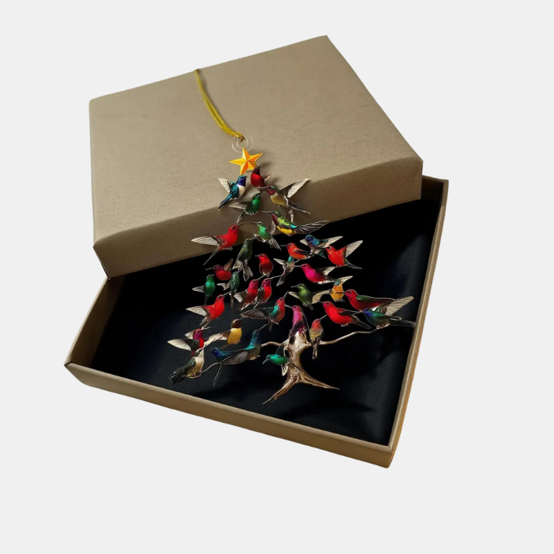 Ornements De Noël En Forme De Colibri Peints À La Main Pour Une Décoration Festive Et Lumineuse Decoration Electro Paris Vert