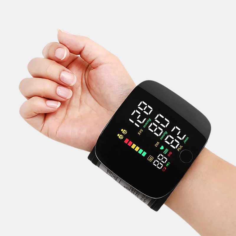 Tensiomètre Électronique de Poignet – Compact, Rechargeable et à Annonces Vocales Blood pressure monitor Electro Paris Noir