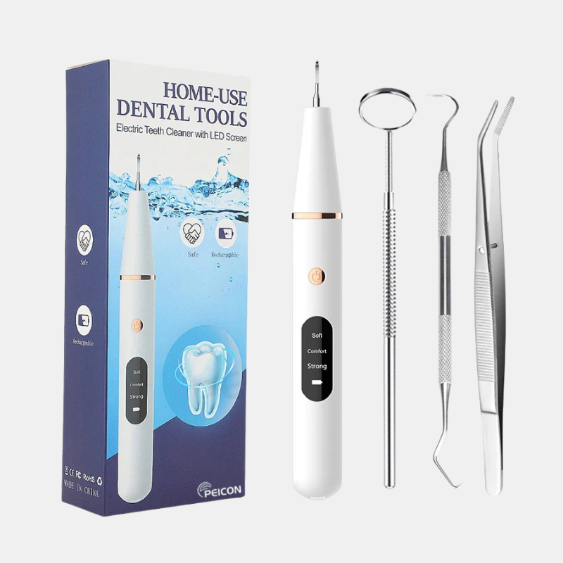 Détartreur Ultrasonique & Éliminateur De Plaque Et Tartre – Nettoyage Profond Pour Un Sourire Plus Blanc et Plus Sain Beauty & Personal Care Electro Paris Blanc