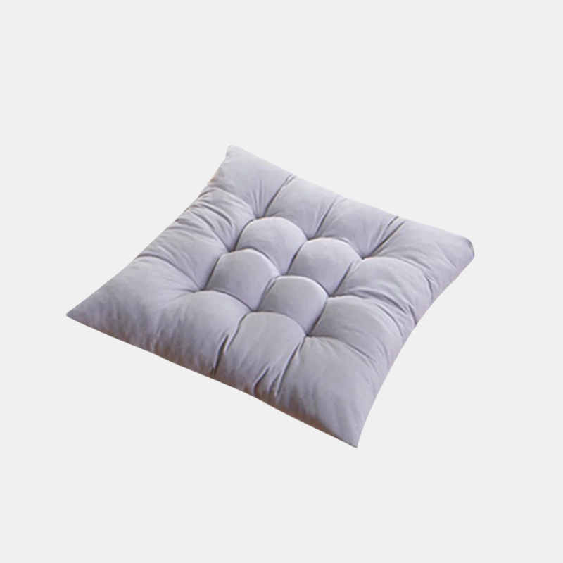 Coussin De Siège Confortable En Coton Pour Chaise, Bureau, Voiture Et Assises Quotidiennes Seat cushion Electro Paris Gris