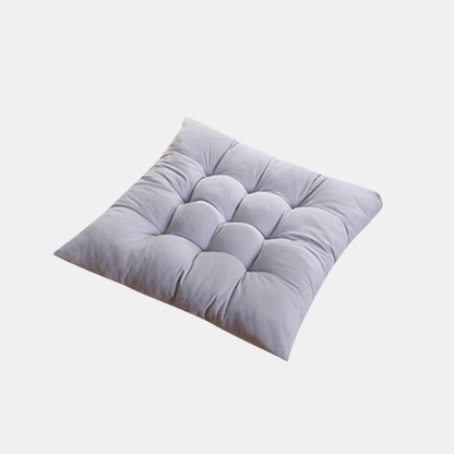 Coussin De Siège Confortable En Coton Pour Chaise, Bureau, Voiture Et Assises Quotidiennes Seat cushion Electro Paris Gris
