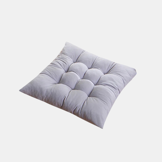 Coussin De Siège Confortable En Coton Pour Chaise, Bureau, Voiture Et Assises Quotidiennes Seat cushion Electro Paris Gris