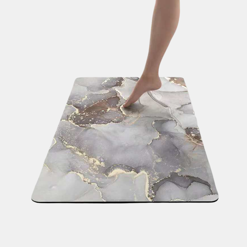 Tapis De Bain Antidérapant Et Super Absorbant Pour Salle De Bain, Douche Ou Spa Bath Mats & Rugs Electro Paris Gris