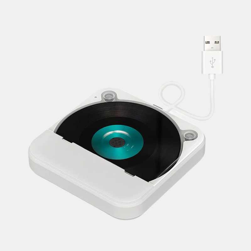 Lecteur CD Portable Pour Voiture Avec USB, AUX Et Lecture Audio Sans Perte CD player Electro Paris Blanc